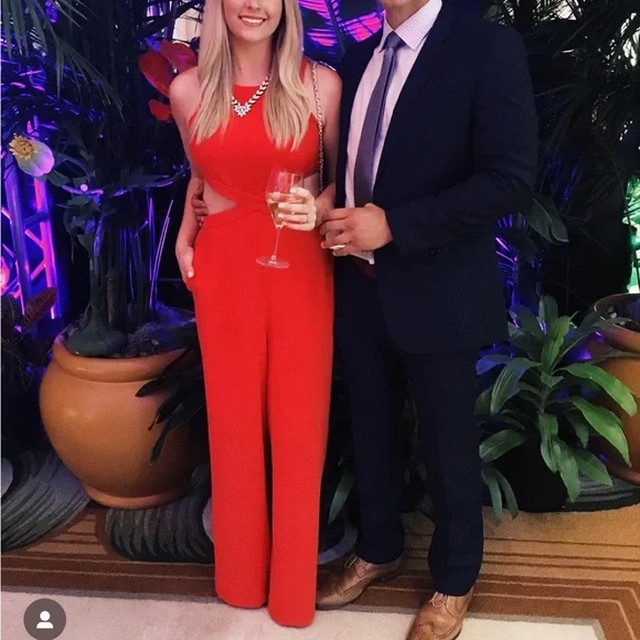 BCBGMaxAzria Pants Jumpsuits Bcbg Maxazria Red Jumpsuit